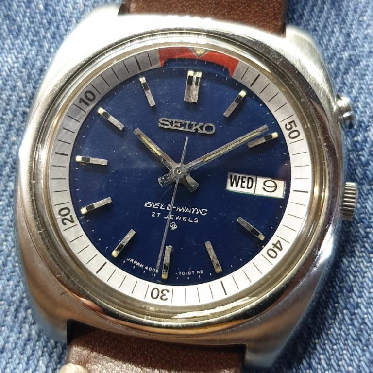 Vintage Seiko Bell-Matic 4006-6039 27 Jewels Automatic Men's Watch, Women's  Fashion, Watches & Accessories, Watches on Carousell