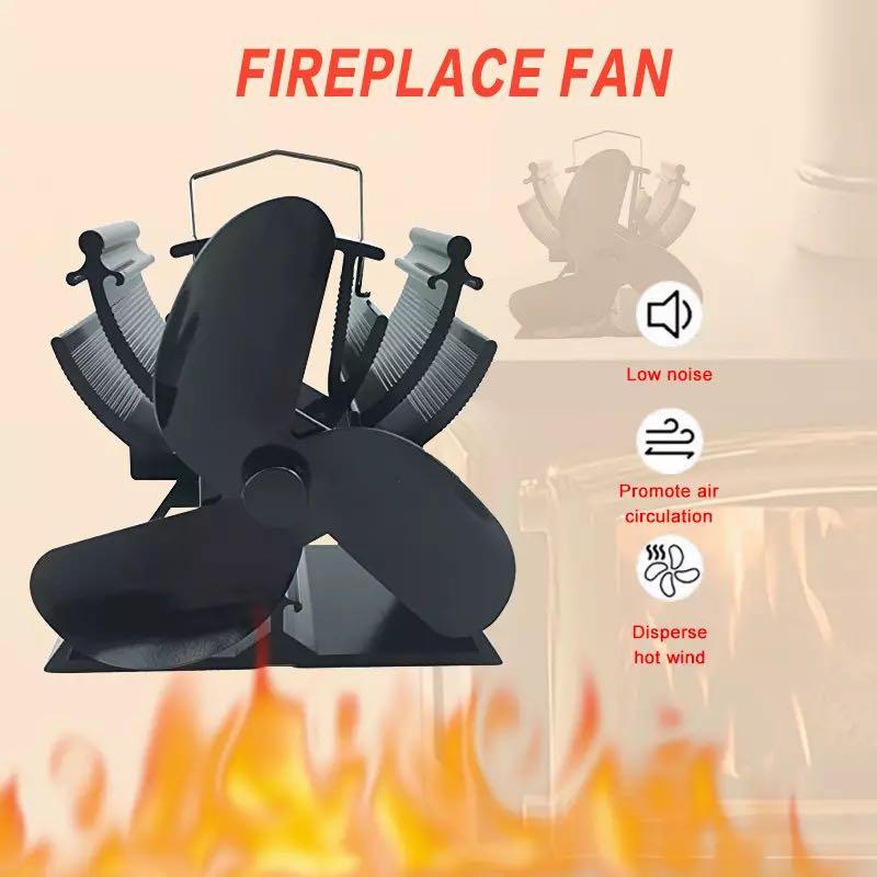Voda 3 Blade Mini Heat Powered Stove Top Fan Efficient Heat Distribution Fireplace Fan 12 5cm For Small Space On Wood Burner Everything Else On Carousell
