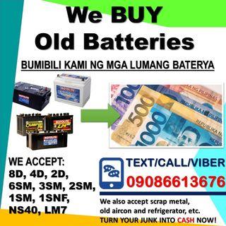 We BUY old batteries