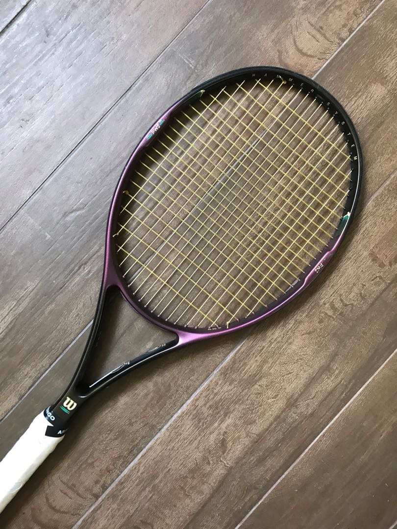 Transparant klauw Aanklager Wilson pro staff hammer system Tennis Racket, Sports Equipment, Sports &  Games, Racket & Ball Sports on Carousell