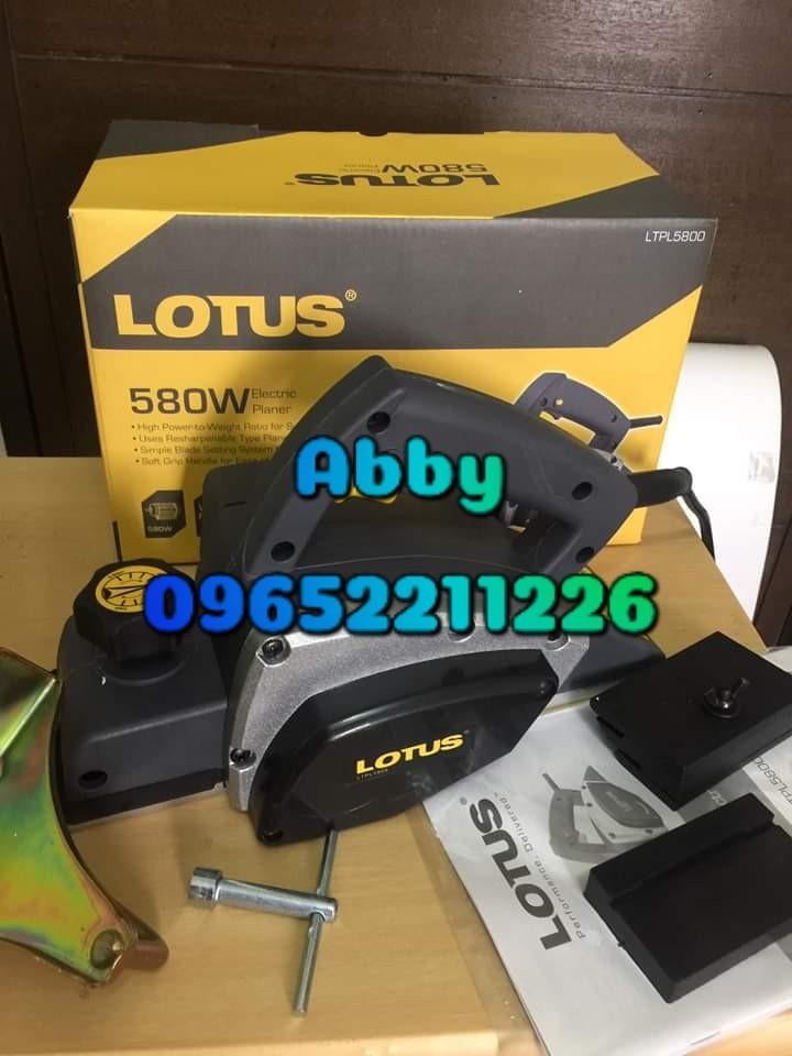 580W Electric Wood Planer (Category: Construction Tools & Equipment) located in Caloocan City. Submitted by abieghail (Listing ID 1020491386, Image 3). Description: Lotus Electric Wood Planer LTPL5800 Specification: Model:LTPL5800 Rated Power:580W Rated Voltage:220V Frequency:60Hz Rated Speed: 15,800prm Planing Width:82mm(3-1/4") Planing Depth:1mm(1/34") - Complete with tools and accessories - Manual and warranty Unit is ready for store pick up o