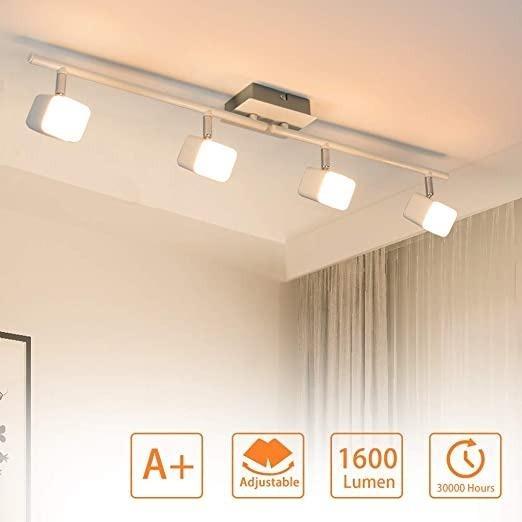 7490 Padma Led Kitchen Ceiling Light Bright Warm White Led Ceiling Light For The Living Room Modern Adjustable Ceiling Spotlight Spotlight Bar For The Bedroom Bathroom Office Energy Class A Electronics Others