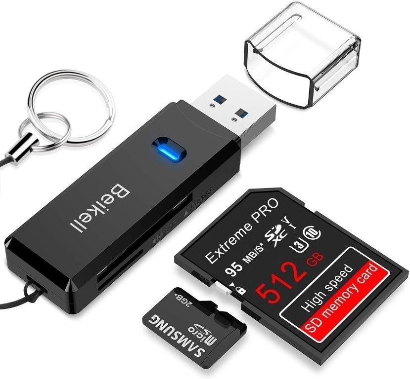 7522 Usb 3 0 Card Reader Beikell High Speed Sd Micro Sd Card Reader Memory Card Adapter Supports Sd Micro Sd Tf Sdhc Sdxc Mmc Compatible With Windows Os Electronics Others On Carousell