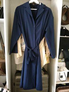 #08 藍色罩衫/襯衫洋裝 韓 #換季