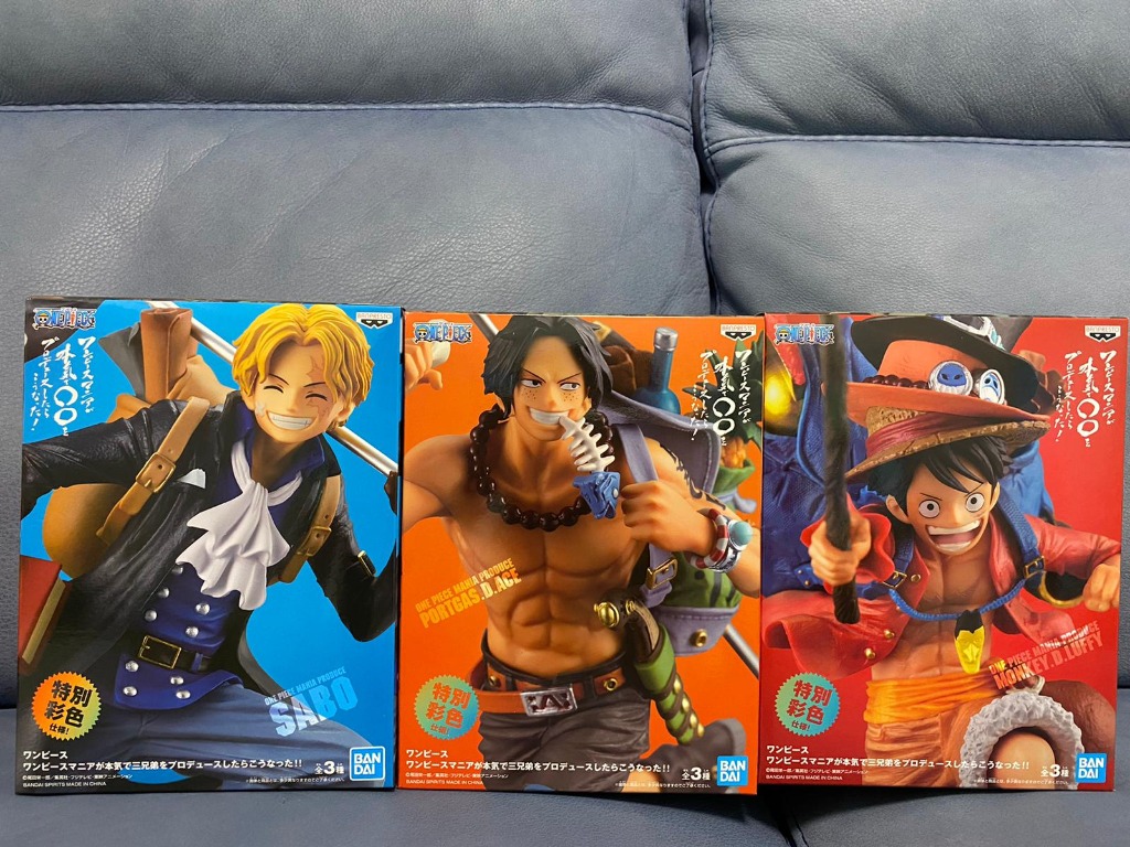 日本直送 One Piece 海賊王三兄弟系列figure 一套三盒 玩具 遊戲類 玩具 Carousell