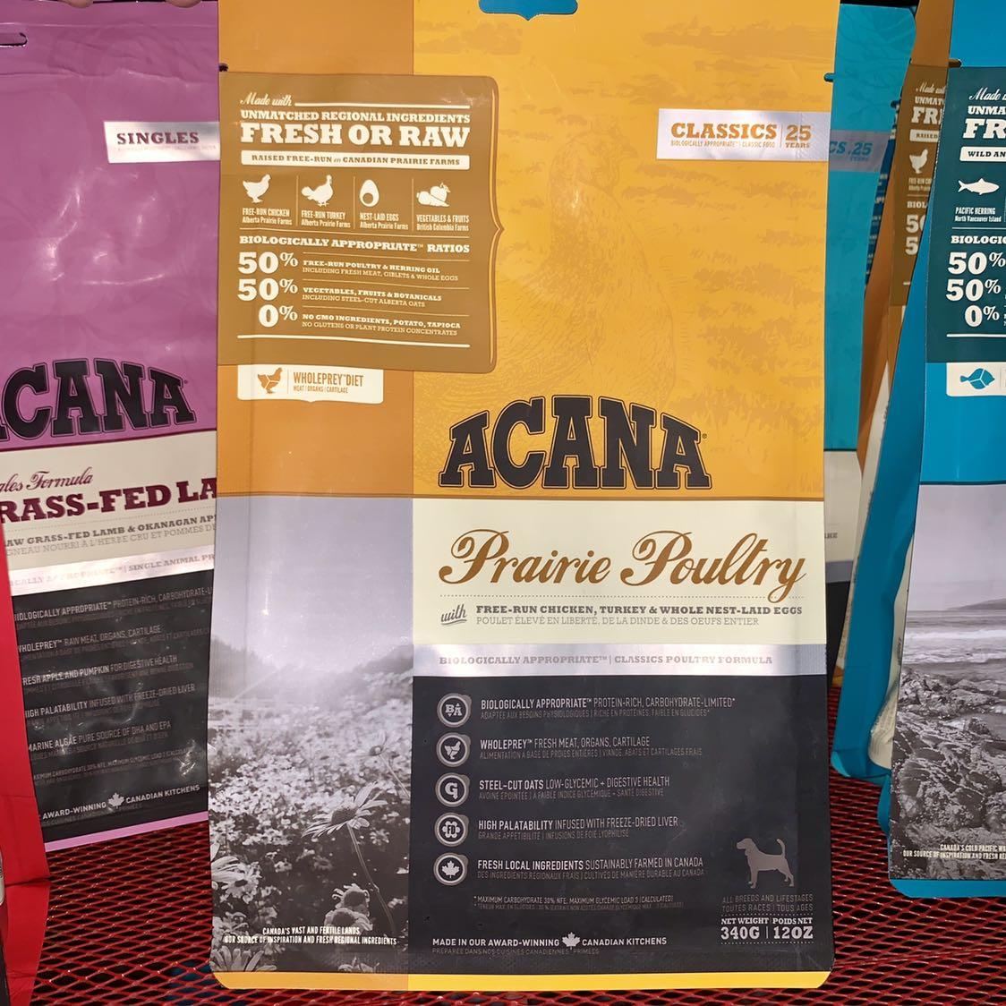 acana prairie poultry dog