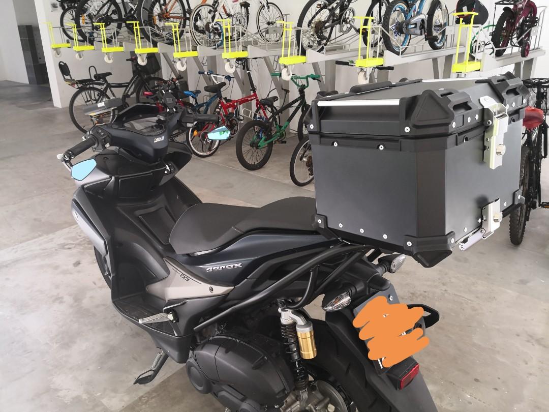 Aluminium Box 40L 45L 55L 65L for motorcycle top box metal box Honda