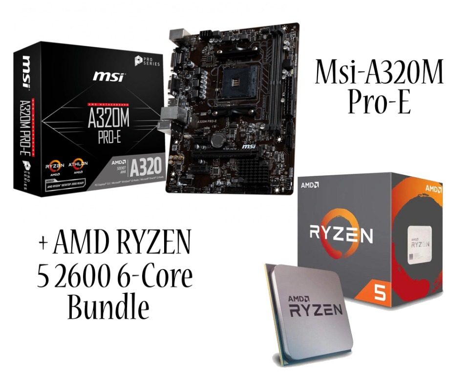Amd a320 ryzen 5 2600 sales