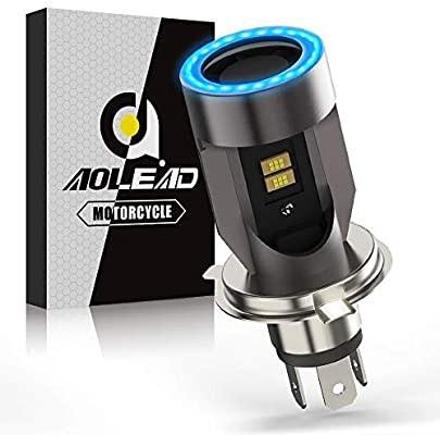 Aolead H4 LED Motorcycle Headlight Bulb, HS1 LED Headlamp with