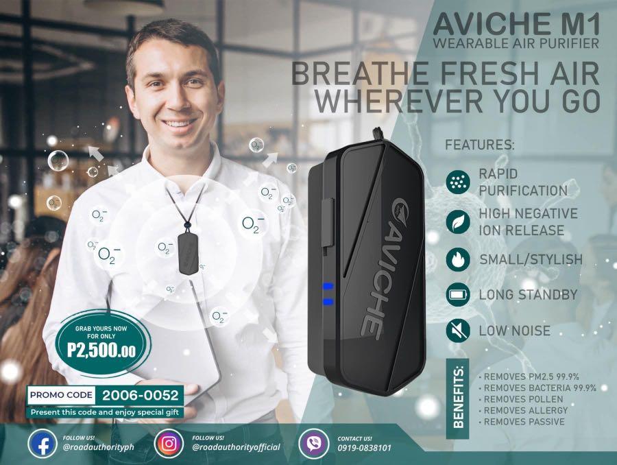 Aviche m1 outlet wearable air purifier