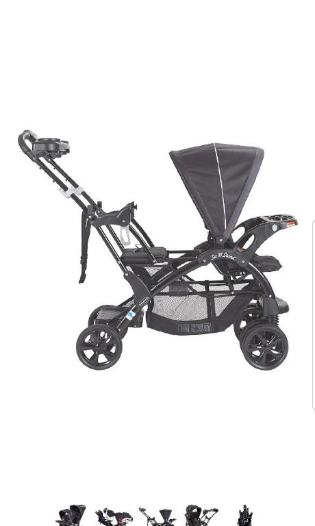 baby trend sit and stand double stroller onyx