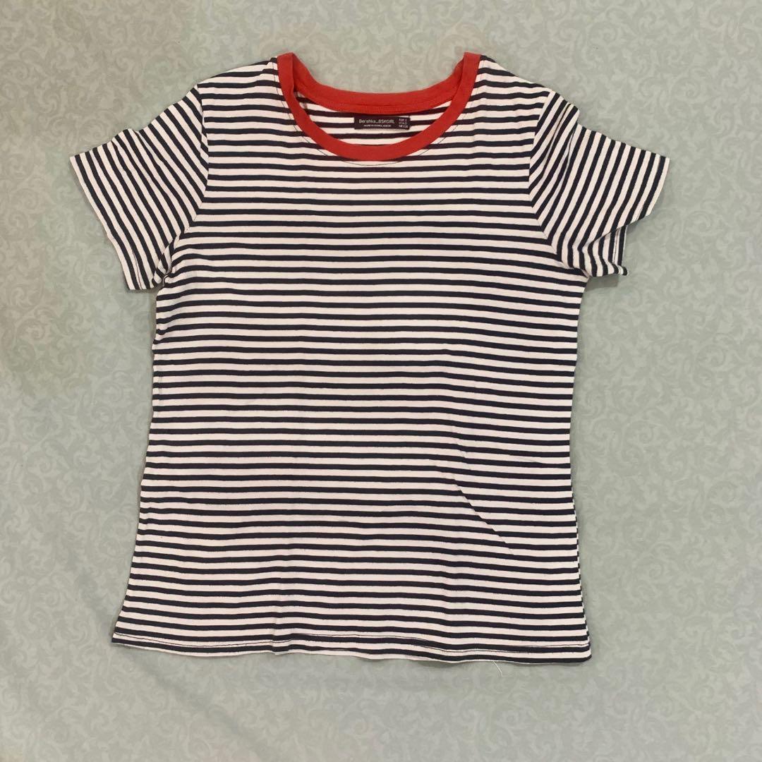 Bershka stripes top (Category: Sleeveless) located in Cebu City. Submitted by cebu_based (Listing ID 1020417586, Image 1). Description: .