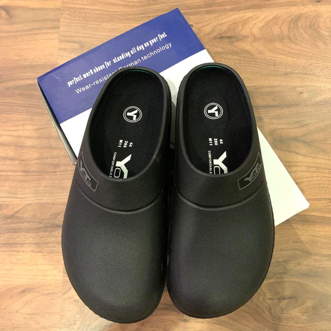 Brand New Yoto Black Kitchen Shoes Men S Fashion Footwear Dress Shoes On Carousell