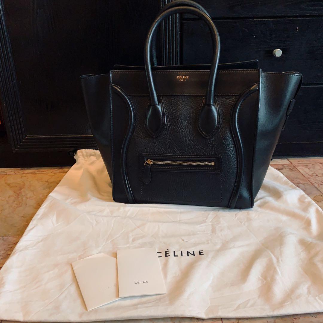 celine mini luggage handbag
