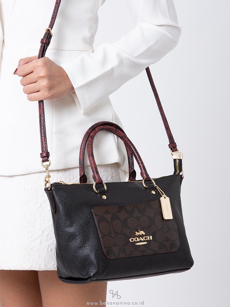 coach pebble leather emma satchel