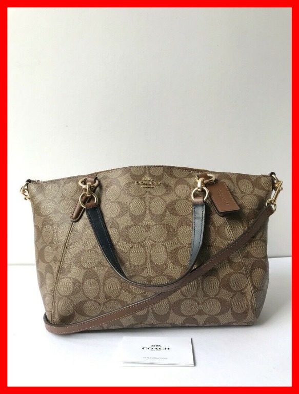 coach leather small kelsey cross body bag
