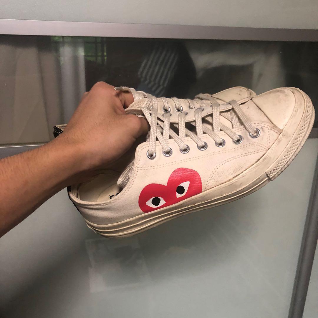 Converse x Cdg Low, Women's Fashion, Shoes, Sneakers on Carousell
