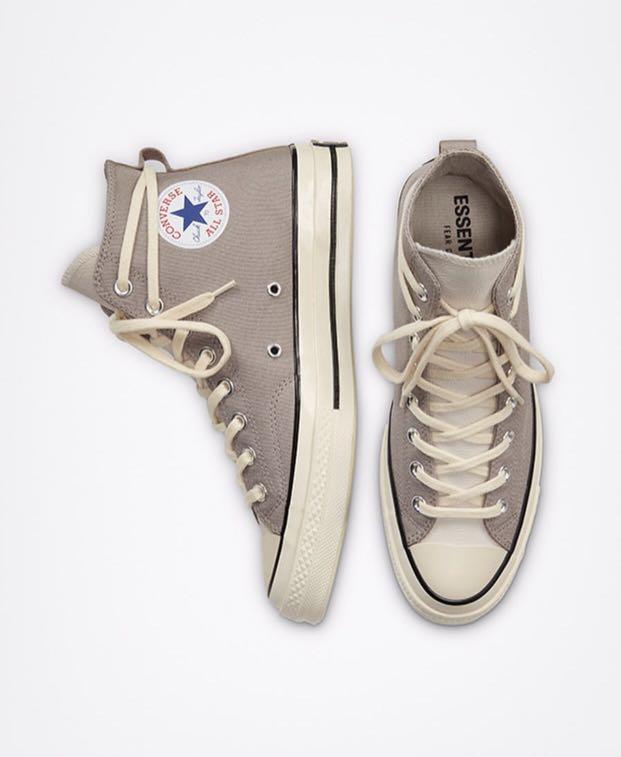 converse fear of god essentials grey