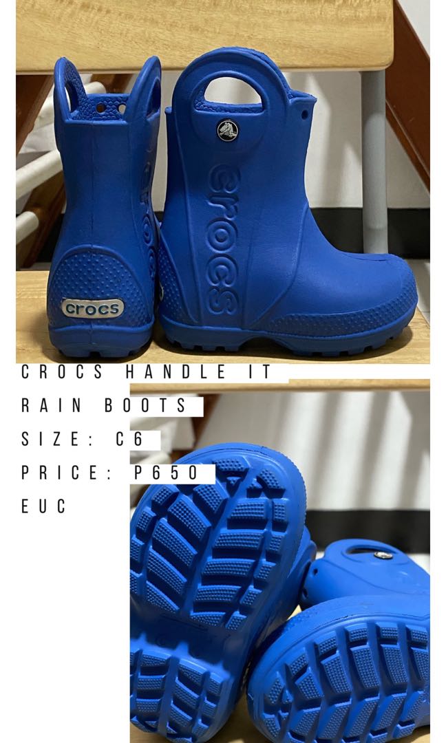 crocs handle it rain boot