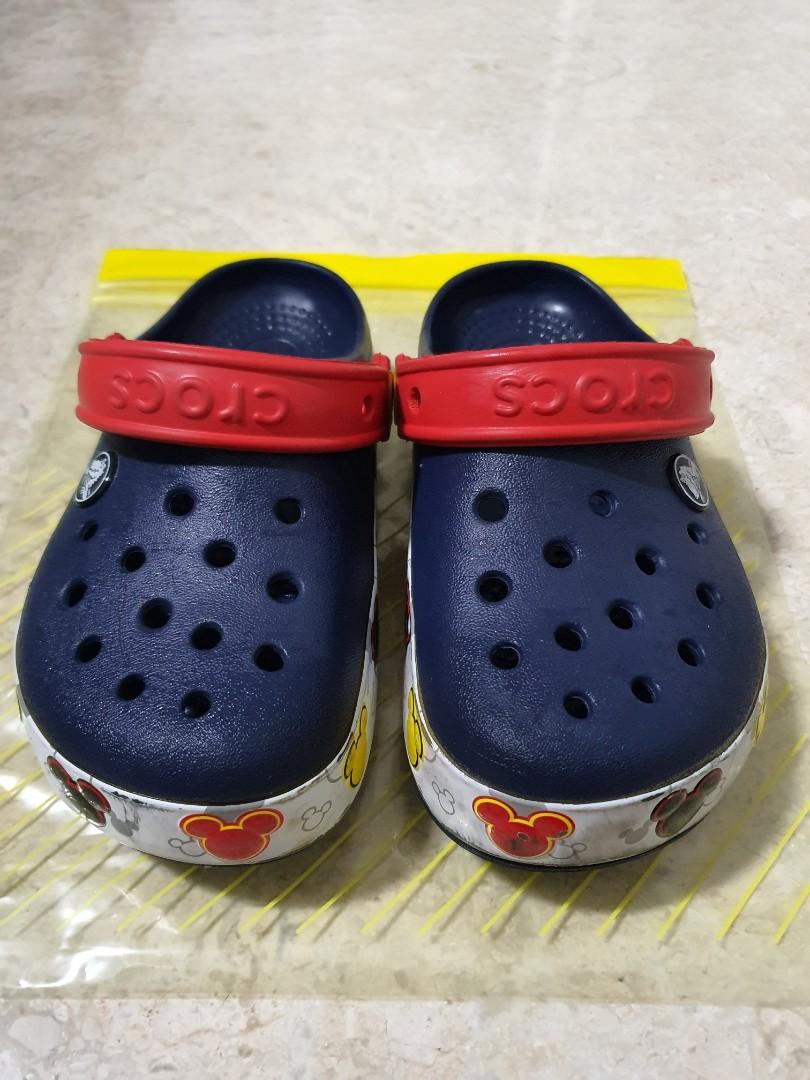 Crocs mickey mouse shoes size 12, Babies & Kids, Babies & Kids Fashion ...