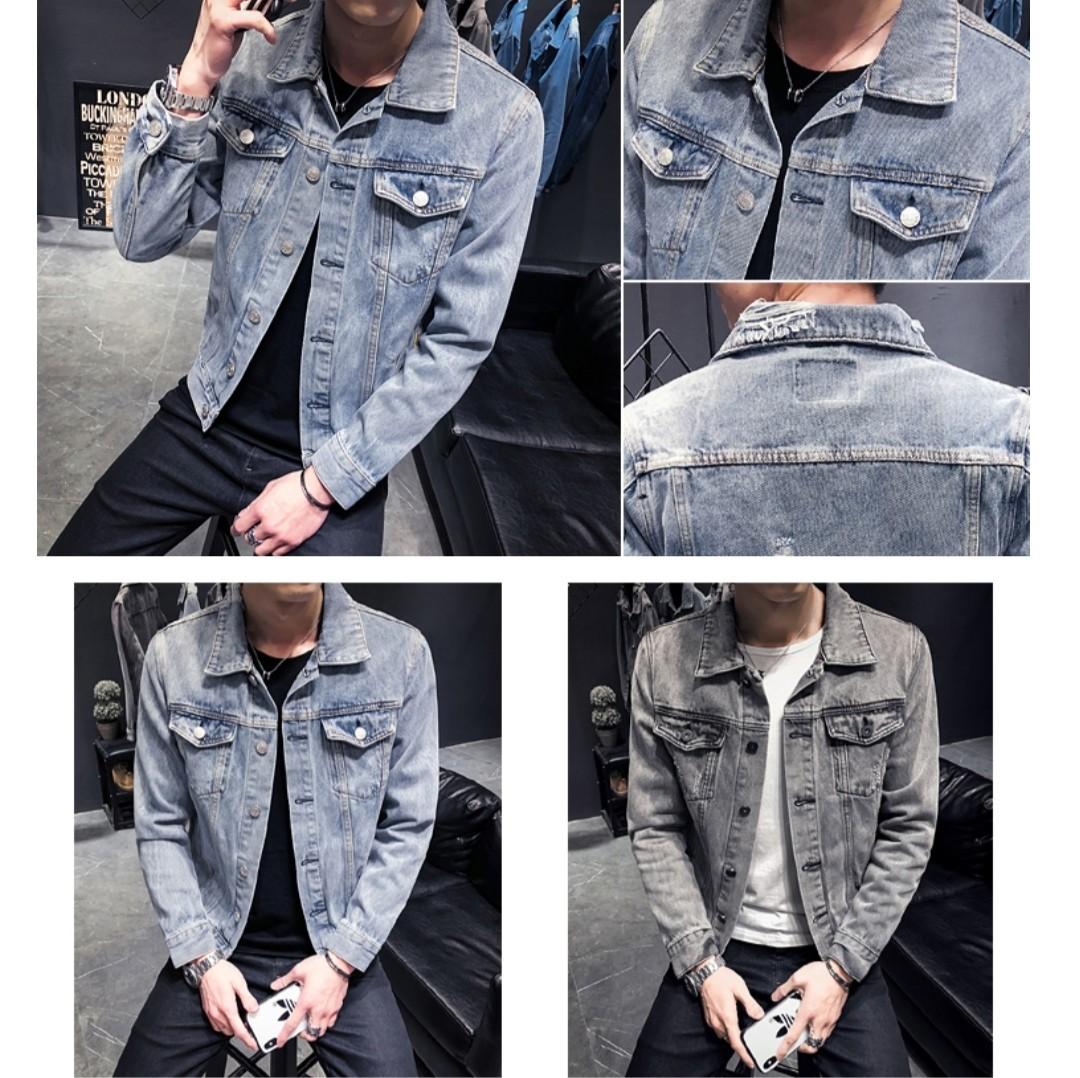 Denim Jacket blue black plus size available