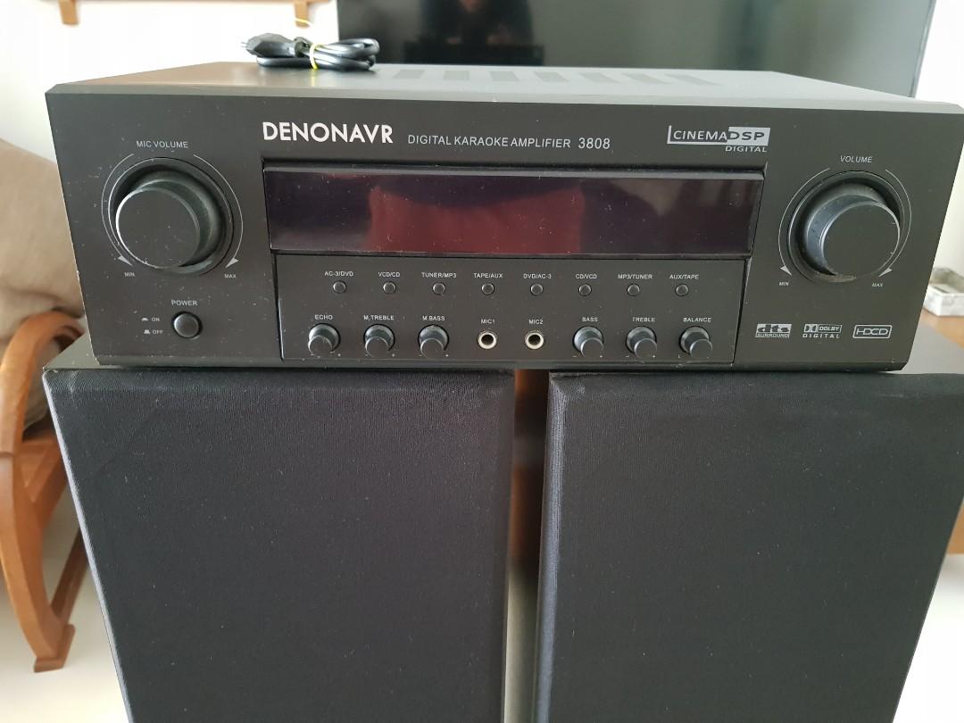 DENON AVR 3808 AMP AND SPEAKERS, Audio, Soundbars, Speakers