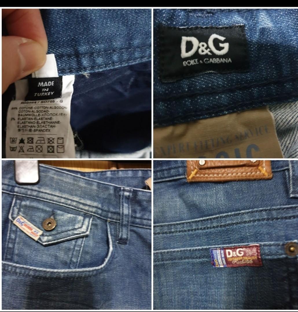 Dolce & Gabbana D&G jeans for men. Straight wide cut style, Men's 