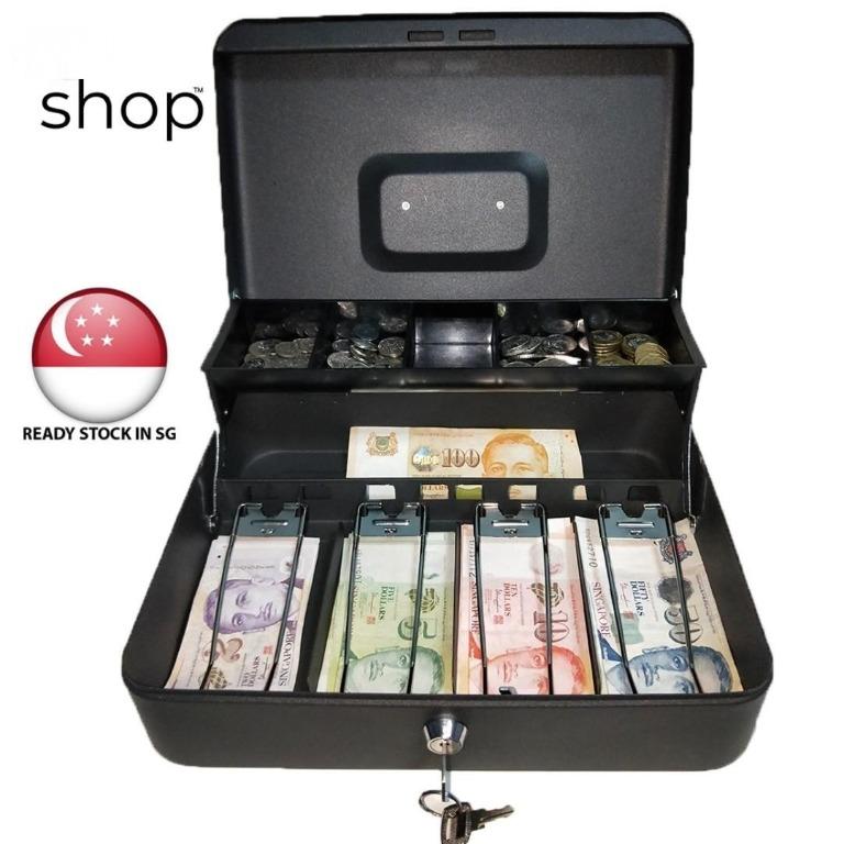 Double layer portable Cash box , cash drawer , money box , cash