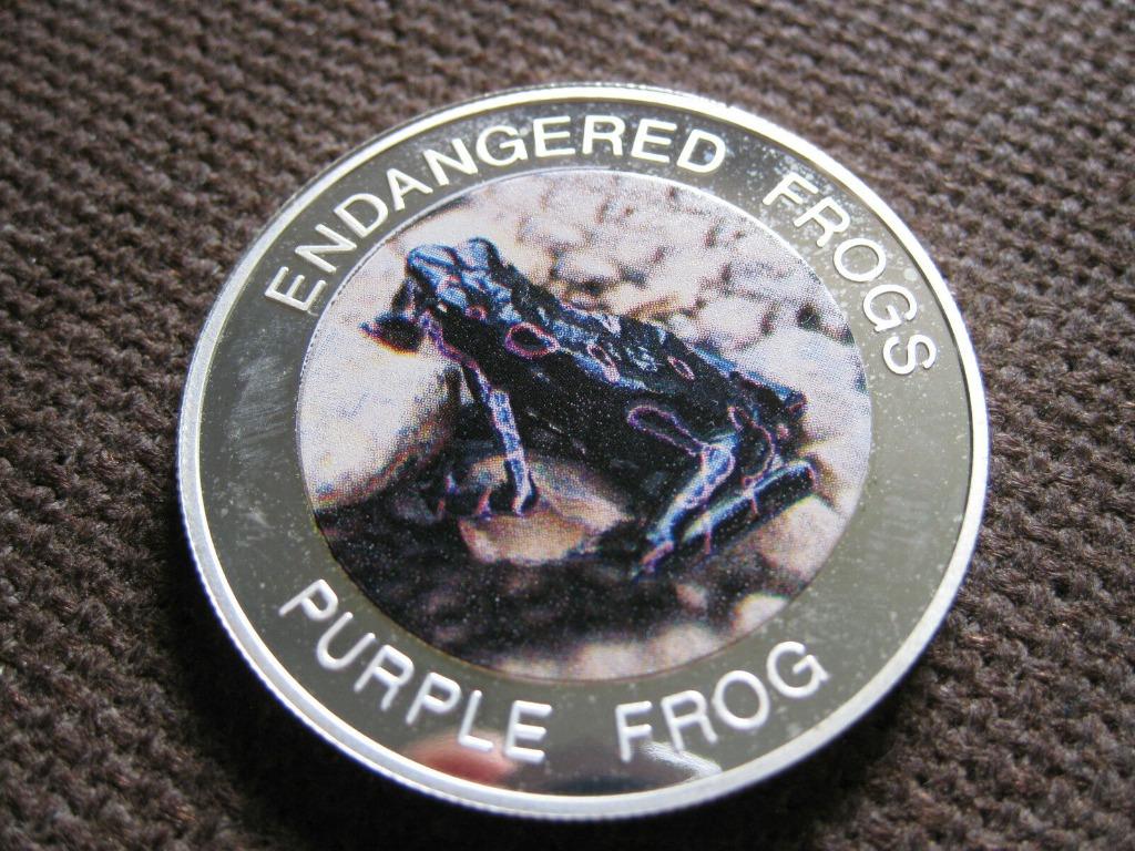 ENDANGERED FROGS 2010 Proof Coin Purple Frog, Vintage & Collectibles