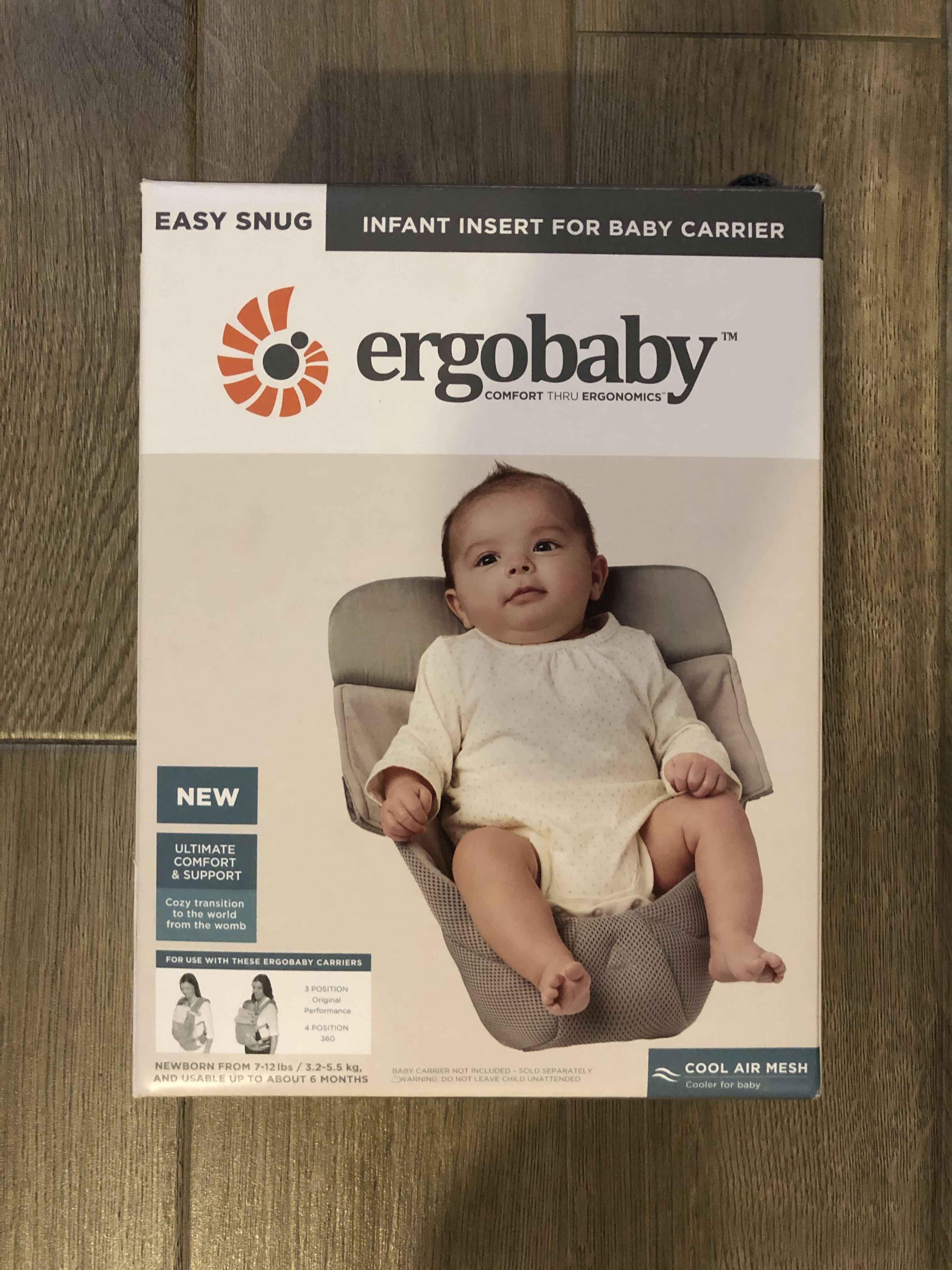 Ergobaby Infant Insert Cool Air Mesh Grey Babies Kids Going Out Carriers Slings on Carousell