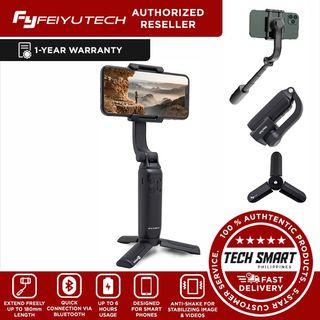 FeiyuTech Vimble One Gimbal Stabilizer for iPhone Android Smartphone, Anti-Shake Foldable Gimbal Handheld Selfie Stick Tripod Phone Holder with 18cm Extensional Stick, Vlog Youtuber Live Video TikTok
