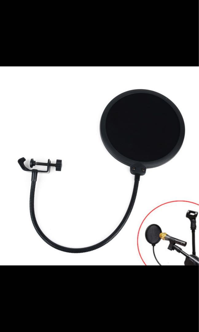 Flexible Studio Microphone Wind Screen Sound Music Pop Filter! Double Layer!