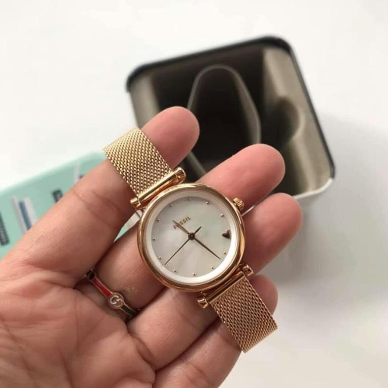 FOSSIL ES4505 Rose Gold Bracelet Watch Women s Fashion Watches