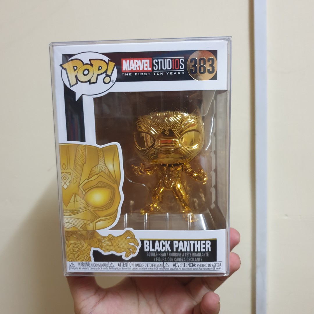gold black panther funko