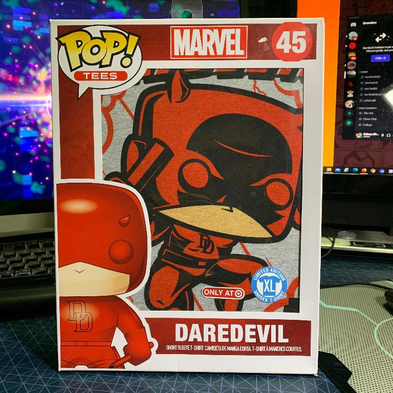 Funko Pop Tee Marvel Daredevil T Shirt Size Xl Target Exclusive Toys Games Others On Carousell - boys roblox short sleeve t shirt black target