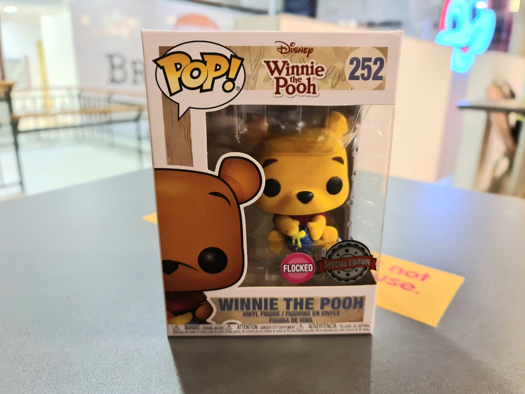 winnie the pooh flocked funko pop