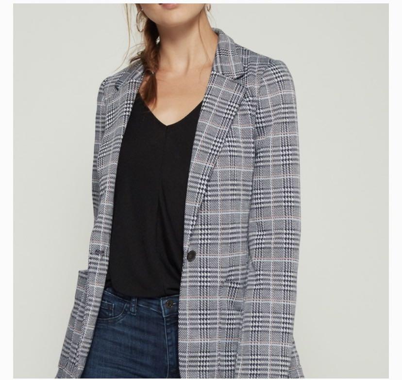 65 off GAP Women s Plaid Modern Blazer Jacket