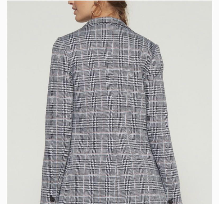 65 off GAP Women s Plaid Modern Blazer Jacket