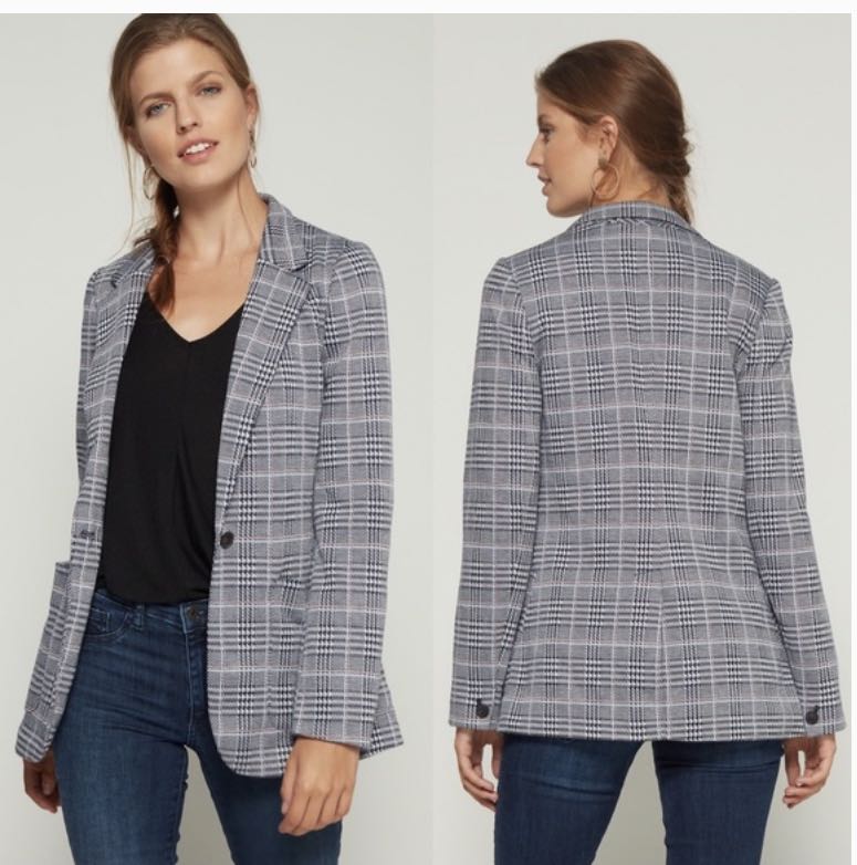 Gap modern plaid blazer online