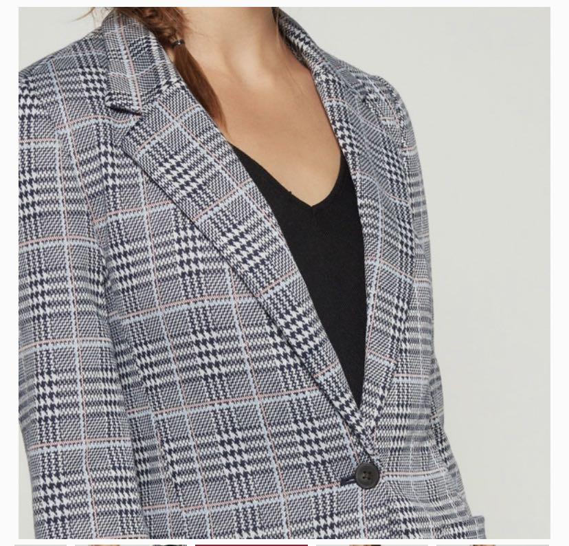 Gap modern cheap plaid blazer