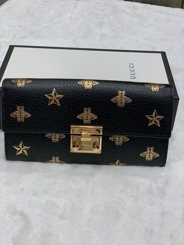 gucci padlock bee star
