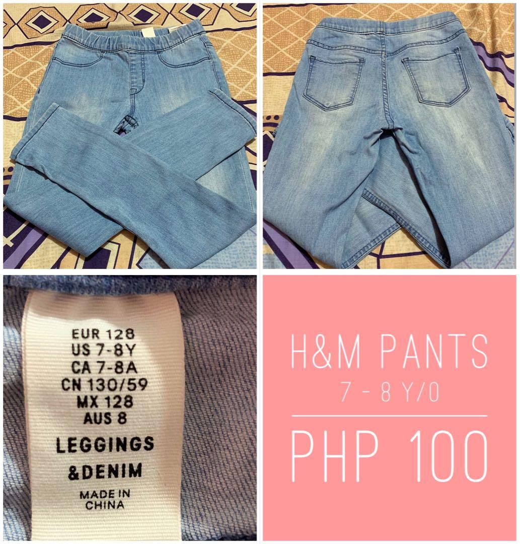 h and m girls pants