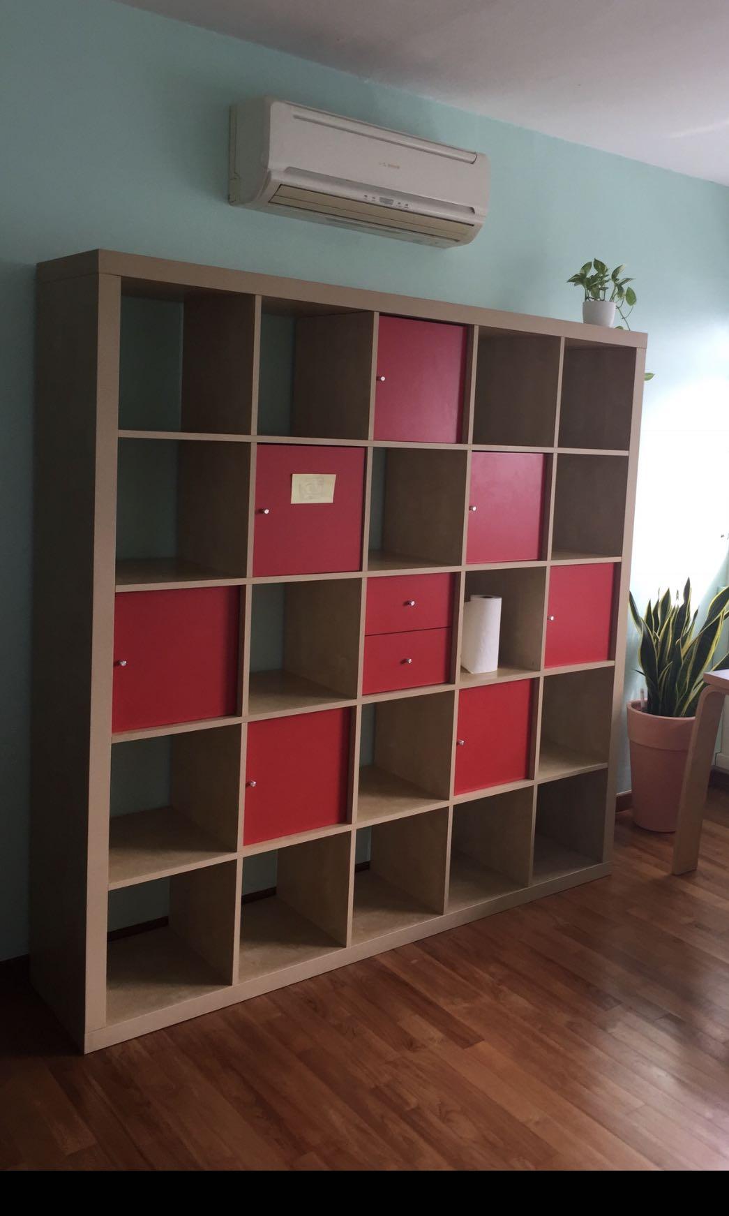 Ikea Expedit Bookcase Cubby Display Shelf 5x5 Furniture Shelves Drawers On Carousell