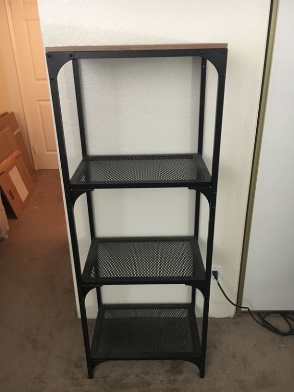 Ikea Fjallbo industrial style shelving, Furniture & Home Living ...