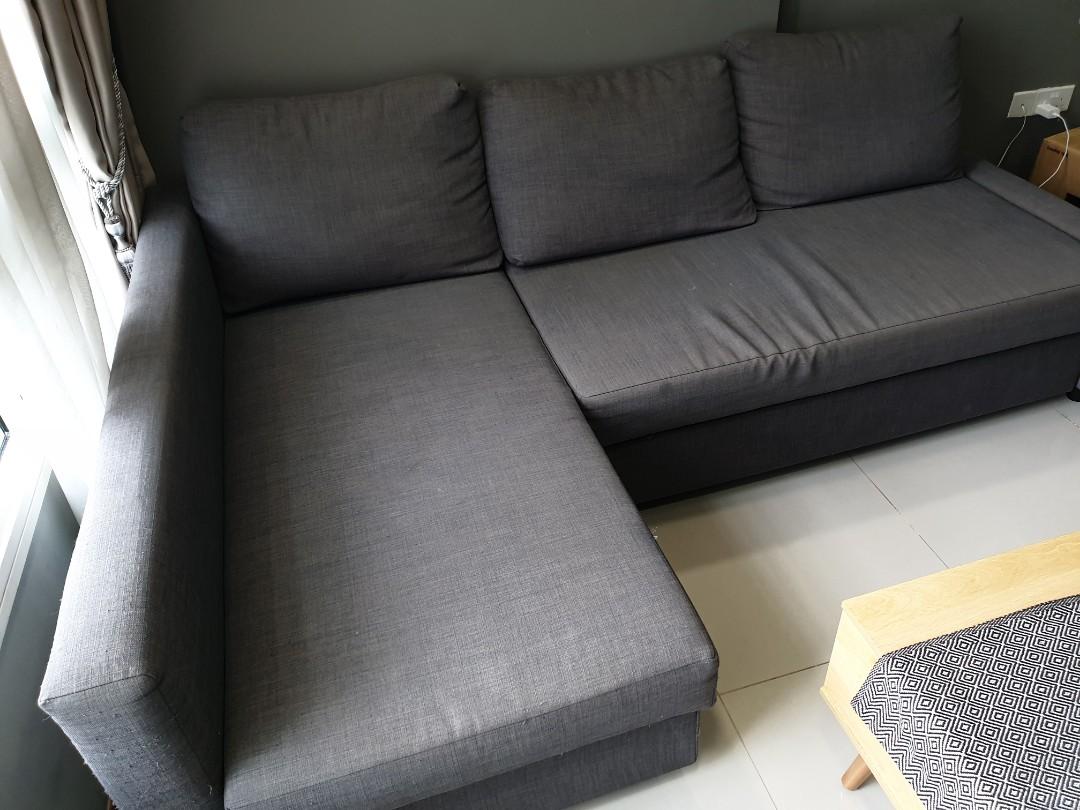 Ikea Sofa Bed L Shape (with storage), Furniture & Home Living