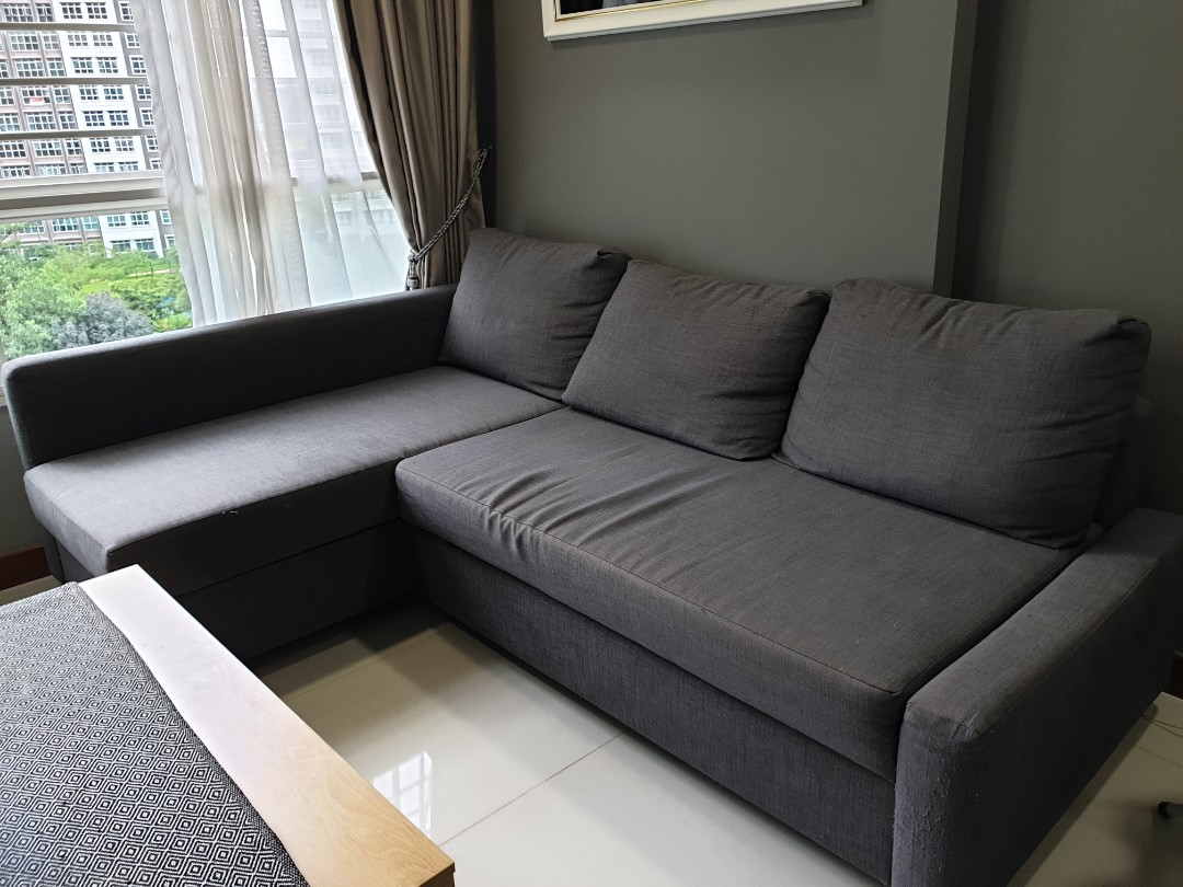 Ikea Sofa Bed L Shape (with storage), Furniture & Home Living