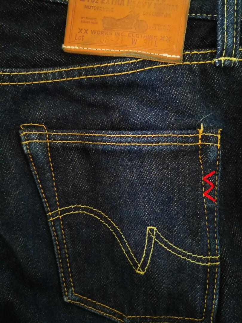 Iron Heart 666s 21oz Men S Fashion Clothes Bottoms On Carousell Denim in a modern slim straight cut. iron heart 666s 21oz men s fashion