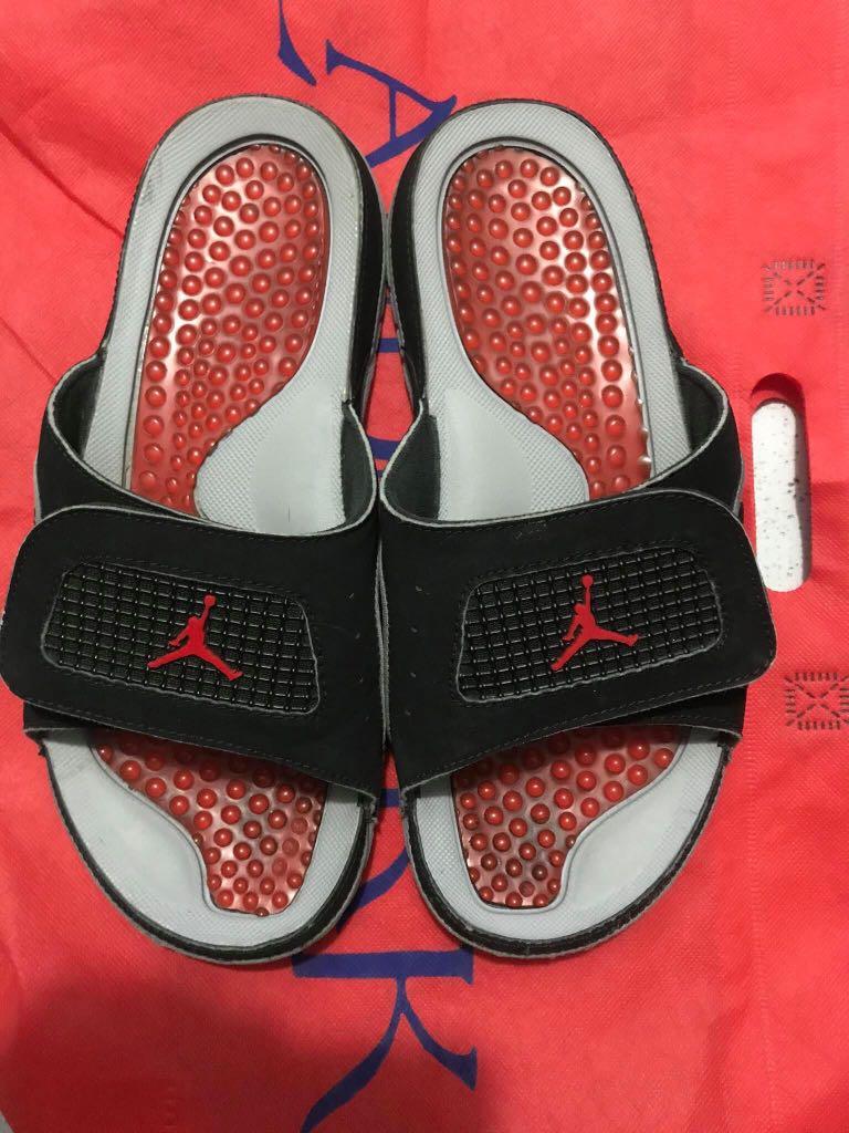 Jordan hydro slides black hot sale
