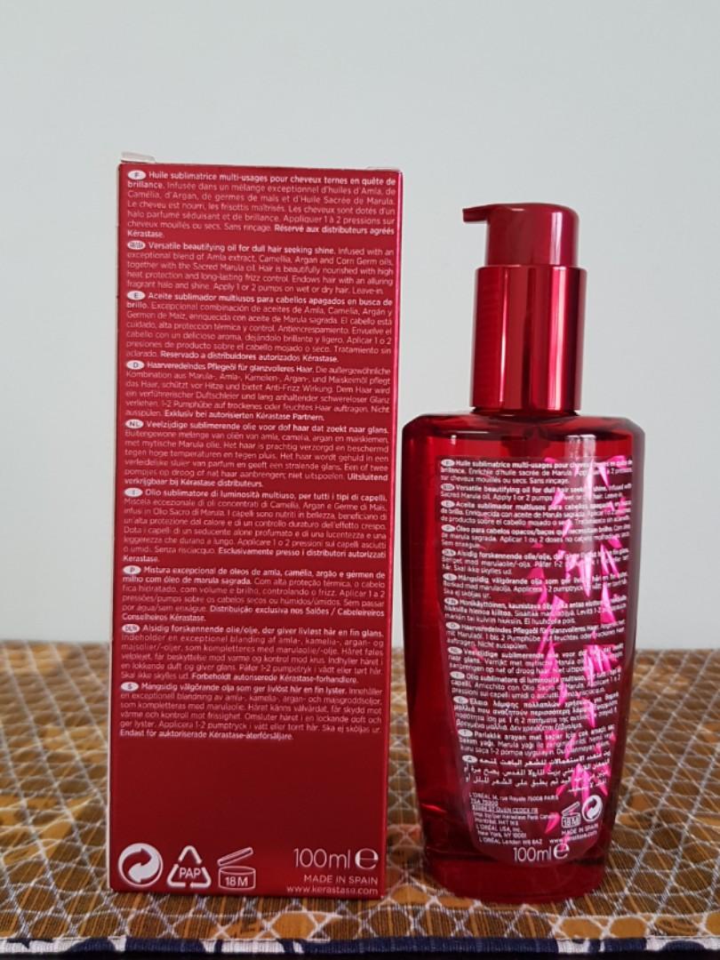 L'Huile Original Hair Oil Rouge Edition