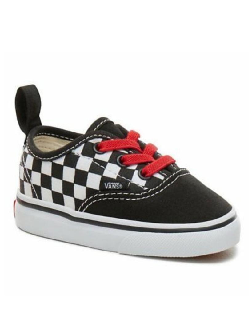Kids checkerboard authentic elastic deals lace